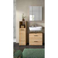 BADEZIMMER ICE - Schwarz/Eiche Artisan, Basics, Holzwerkstoff/Kunststoff (90cm) - MID.YOU