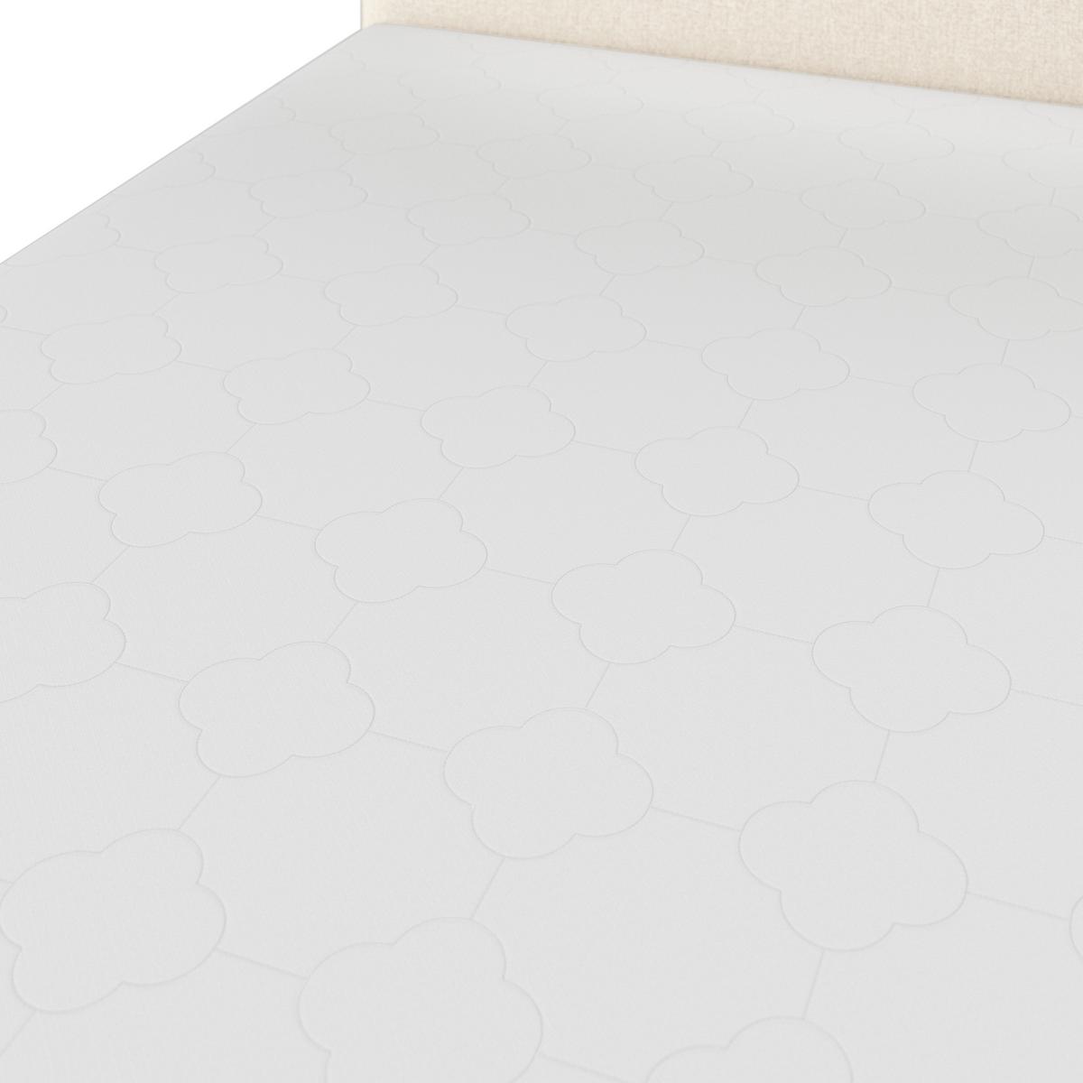 Pat boxspring bej Marco cca 160x200 cm bej cu topper - crem, Modern, lemn/textil (160/200cm) - Bessagi