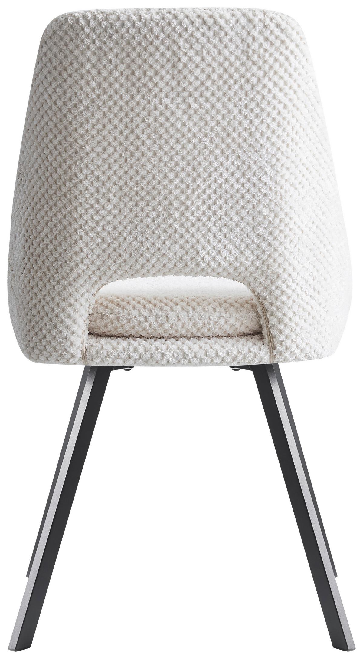 KRZESŁO FLAVIO  -EXKLUSIV- - beżowy/czarny, Design, metal/tkanina (48/85/56cm) - Carryhome