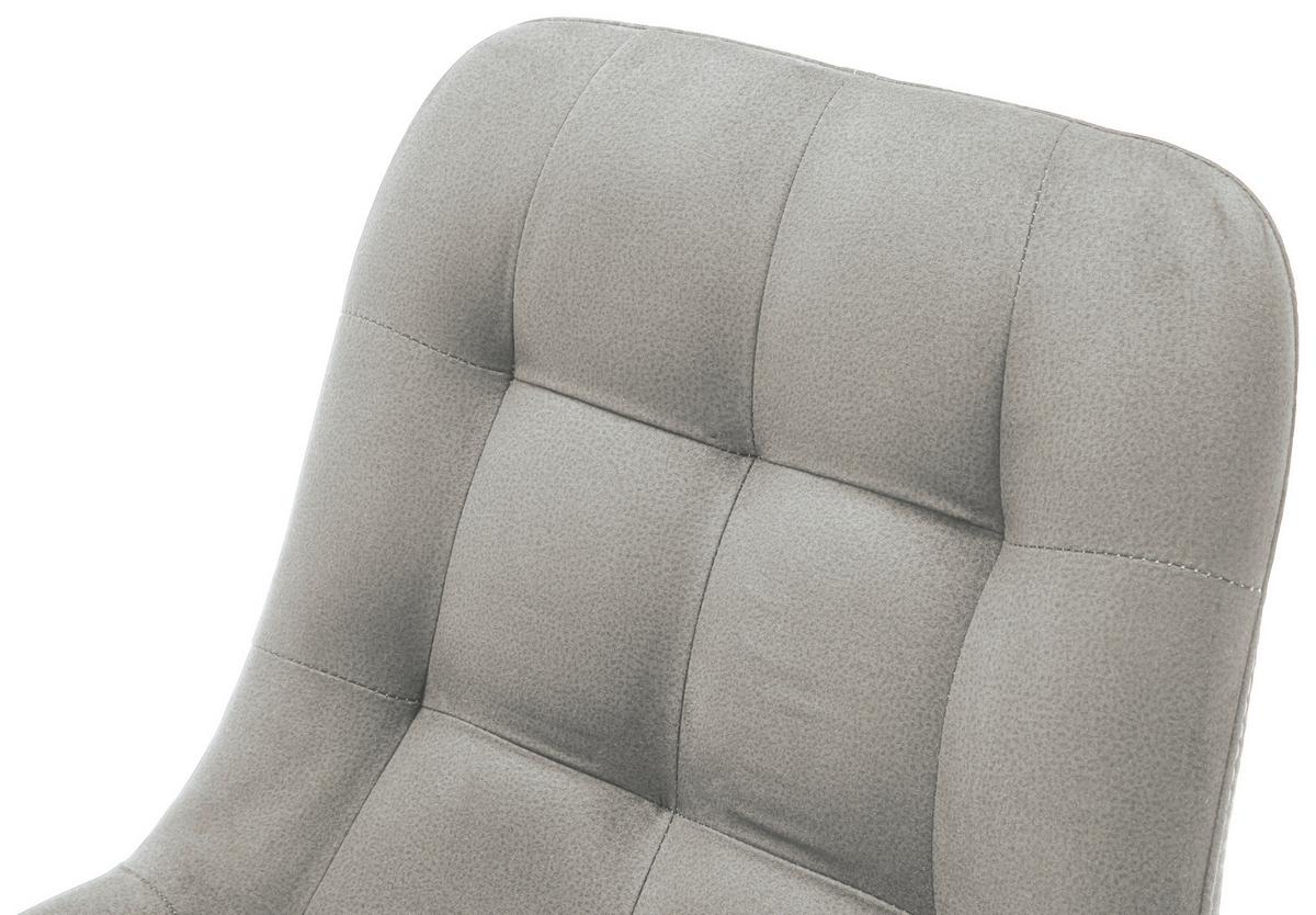 KRZESŁO BELFAST - jasnoszary, Konventionell, tkanina/drewno (56/84/63cm) - Carryhome