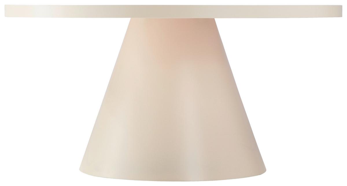 STOLIK KAWOWY CHLOE - kaszmir/kremowy, Design, metal/szkło (81/81/40cm) - Livetastic