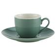 Espressotasse mit Untertasse Sandy Mint aus Keramik - Petrol/Mintgrün, KONVENTIONELL, Keramik (6,4/5cm) - Mömax modern living