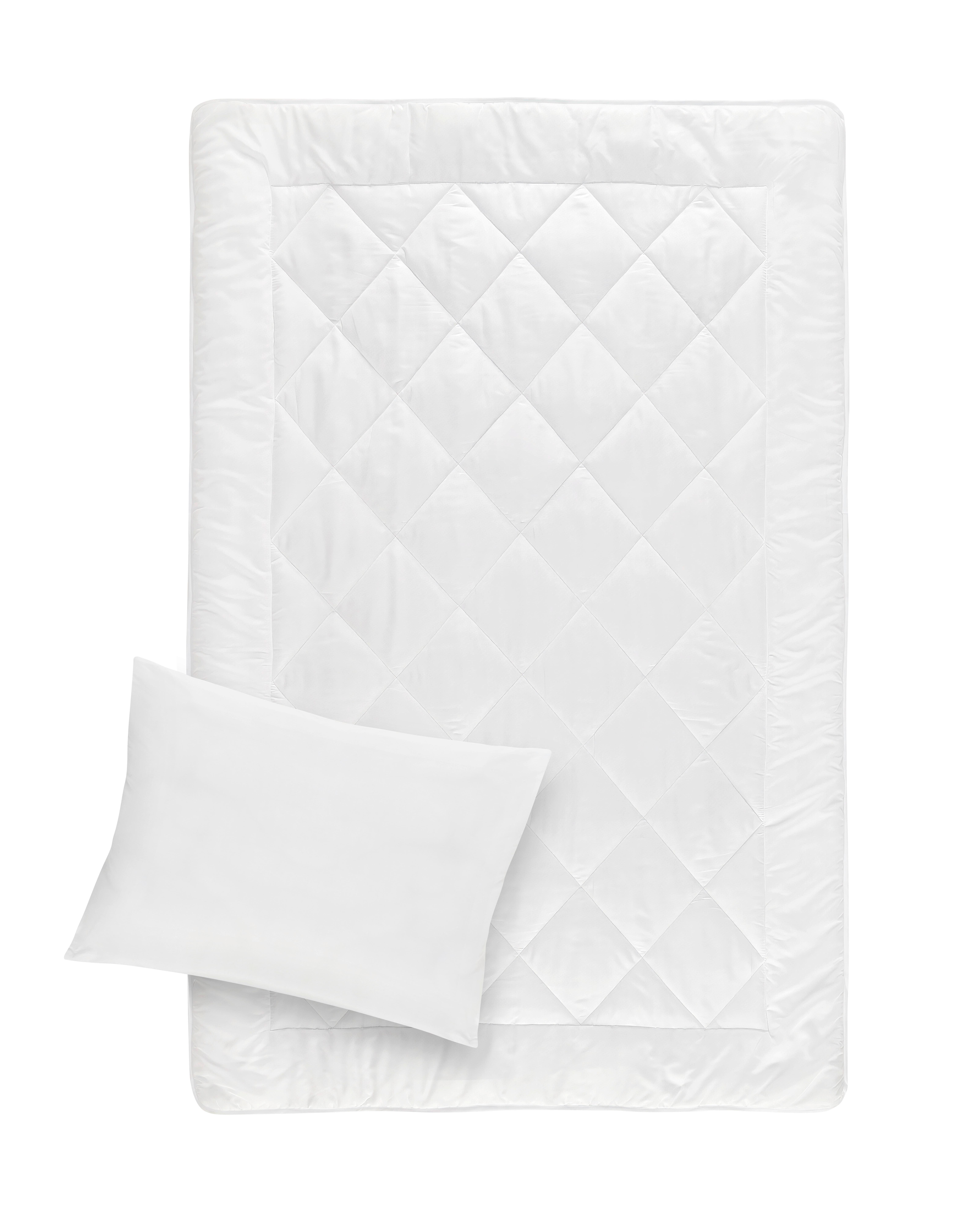 Set de pilotă cu pernă Sabine - alb, Konventionell, textil (140/200cm) - Based