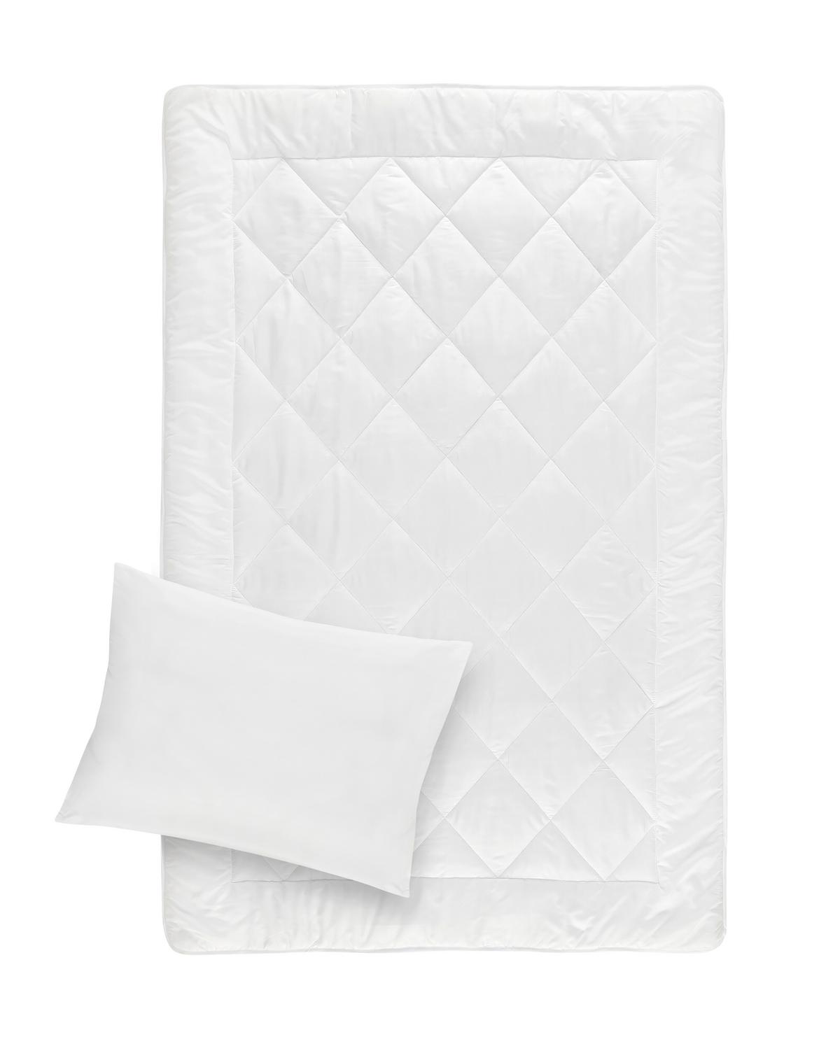 Set de pilotă cu pernă Sabine - alb, Konventionell, textil (140/200cm) - Based
