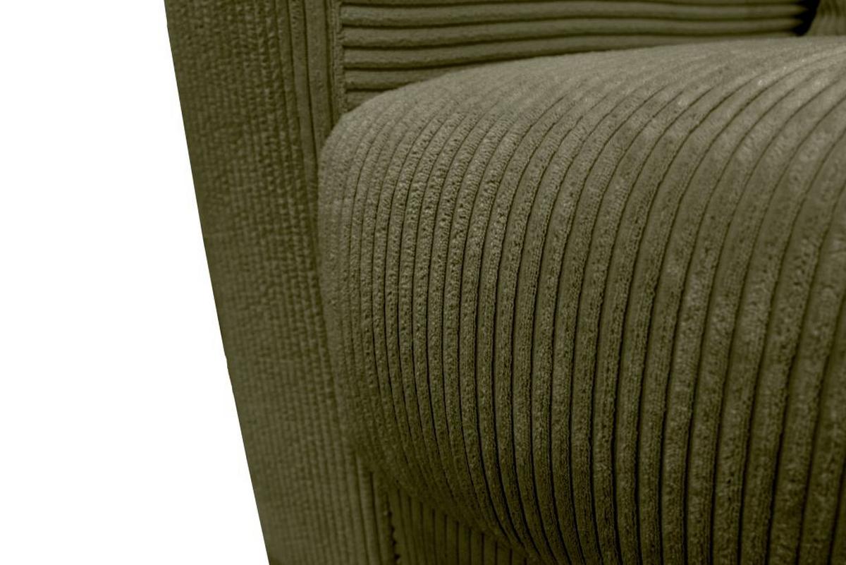 Kutna Garnitura Xela - Khaki/crna, Moderno, tekstil (265/170cm) - Modern Living