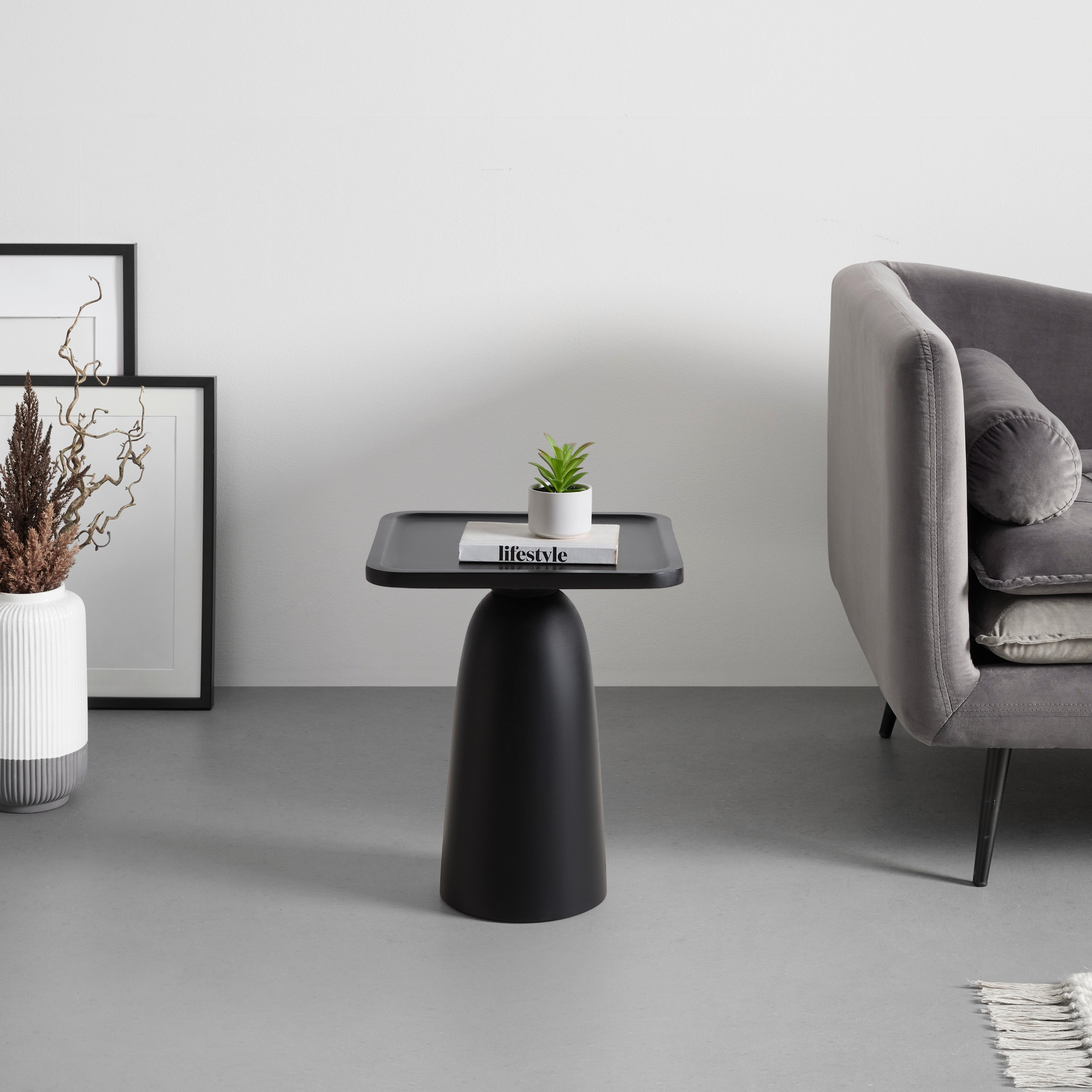 TABLE D'APPOINT NOIR -TREND- -BASED- - noir, MODERN, bois (38/45/38cm) - Based