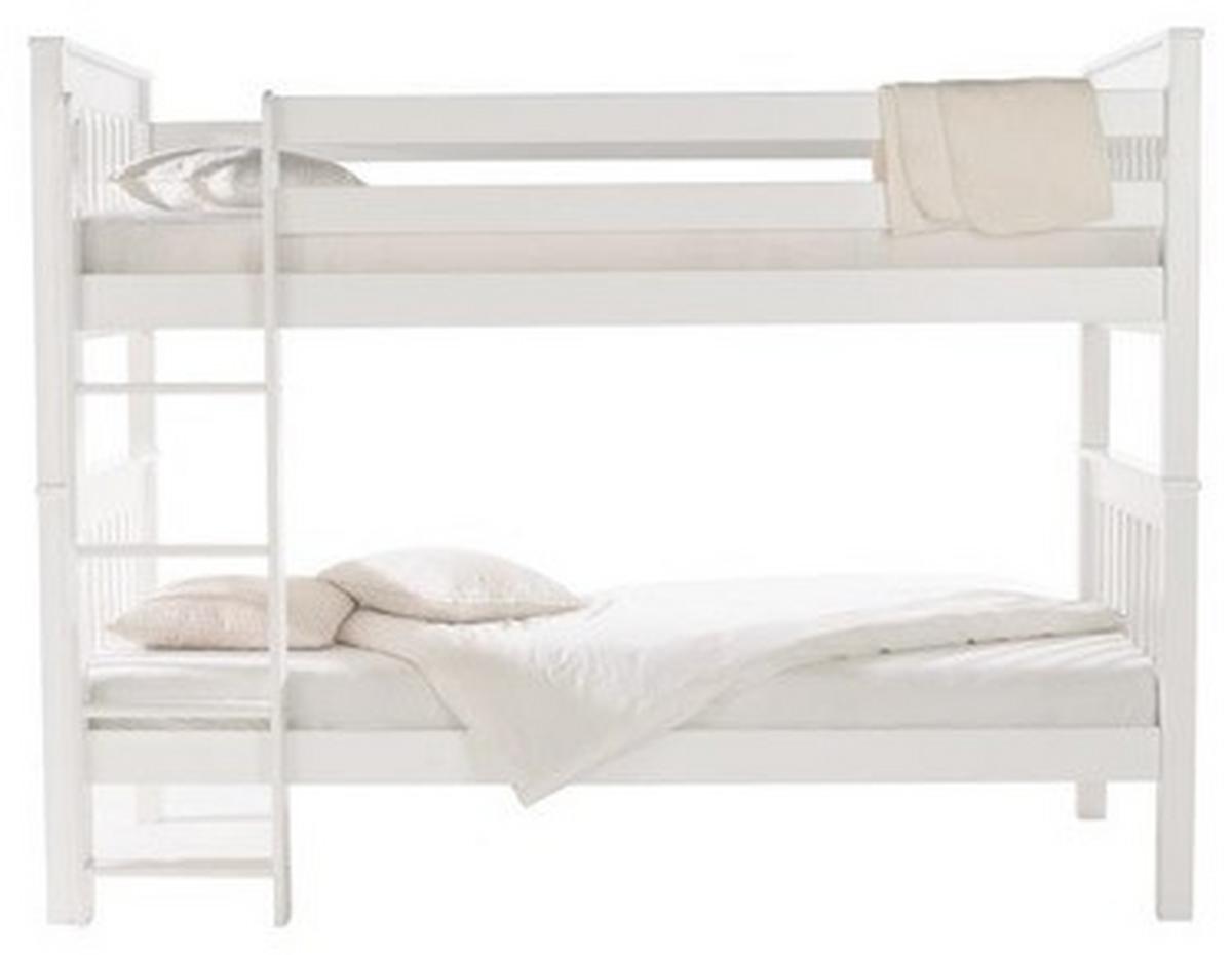 Etagenbett in Weiß ca. 90x200cm - Weiß, KONVENTIONELL, Holz (90/200cm) - Zandiara