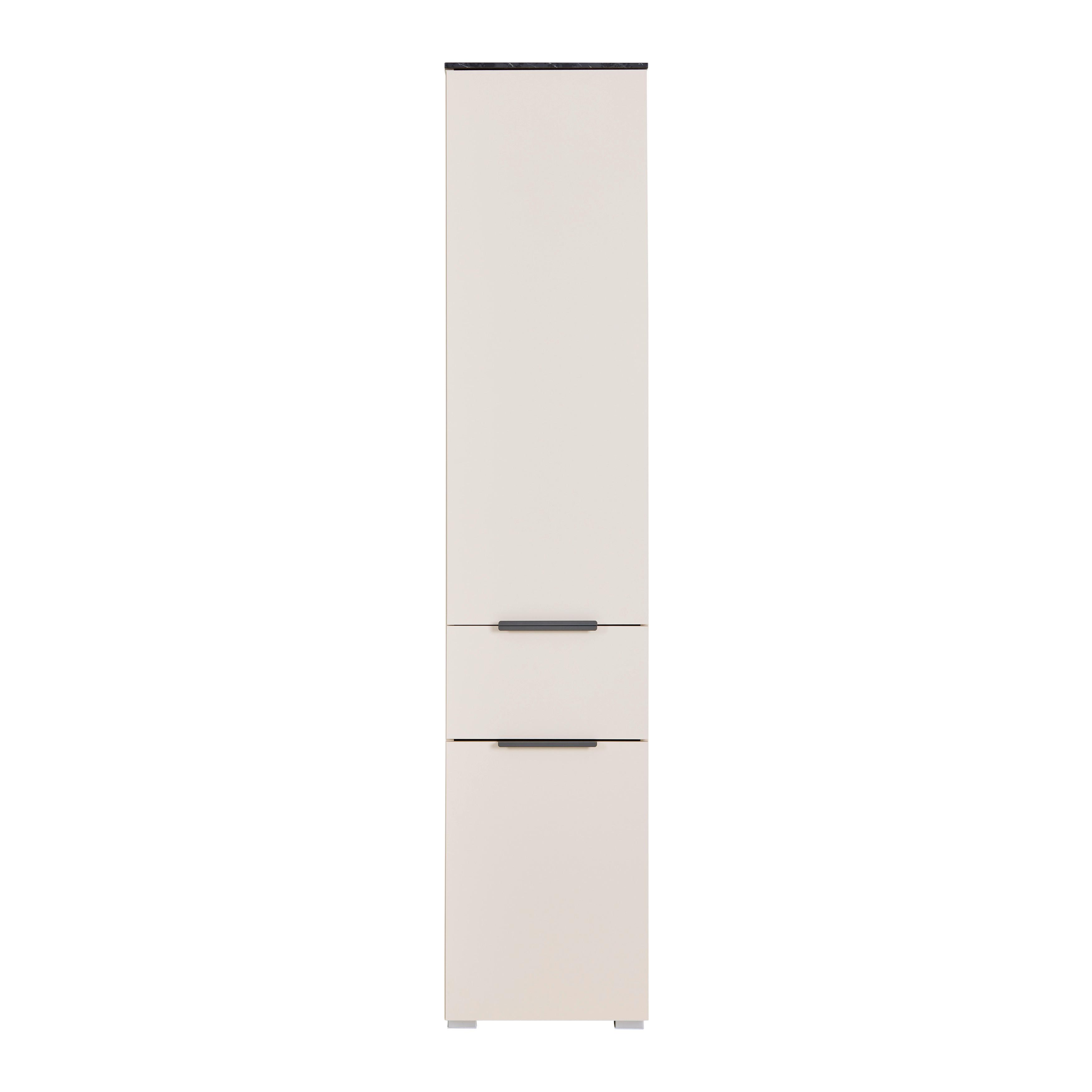 HÖGSKÅP LIANA -EXKLUSIV- - antracit, Modern, metall/trämaterial (39,6/190,5/35cm) - Mömax