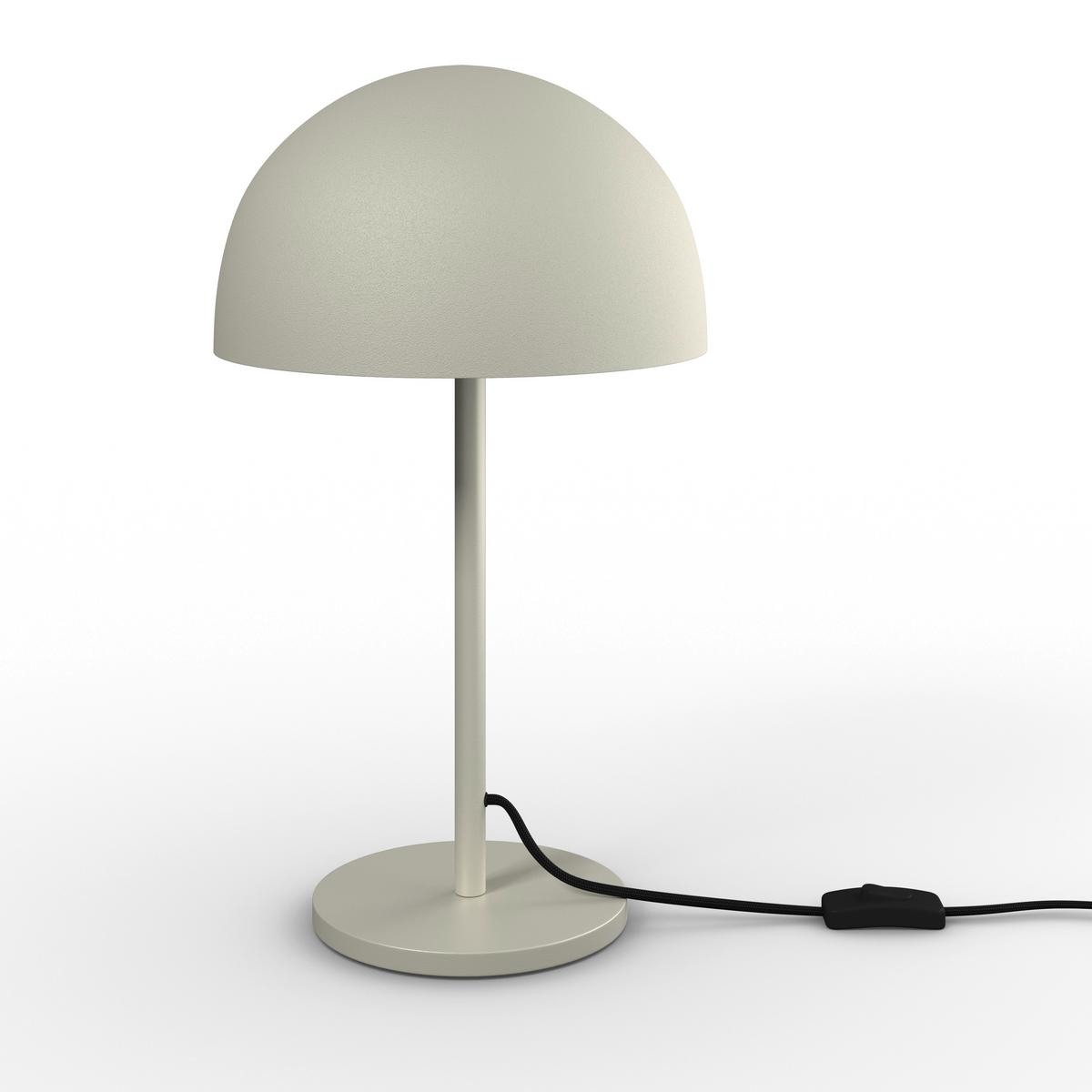 Tischleuchte Taila Hellgrau max. 40 Watt - Hellgrau/Grau, MODERN, Metall (28/46/28cm) - Bessagi Home