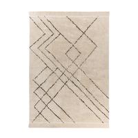 TEPPICH MYLEN 625 CREME / SCHWARZ - Creme/Schwarz, Konventionell, Textil (160/230cm) - Kayoom