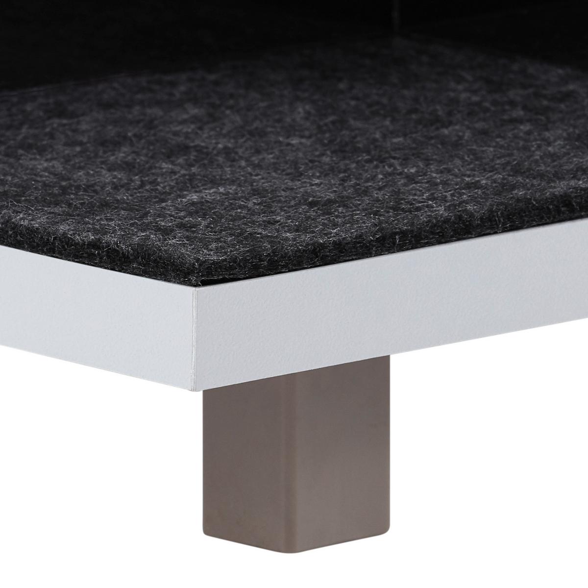 Schubkasteneinsatz "UNIT" aus Kunststoff in Anthrazit - Anthrazit, MODERN, Kunststoff (32,2/40,9/4,4cm) - Based