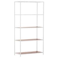 REGAŁ INTRO - biały, Trend, metal/drewno (77/150/35cm) - Livetastic