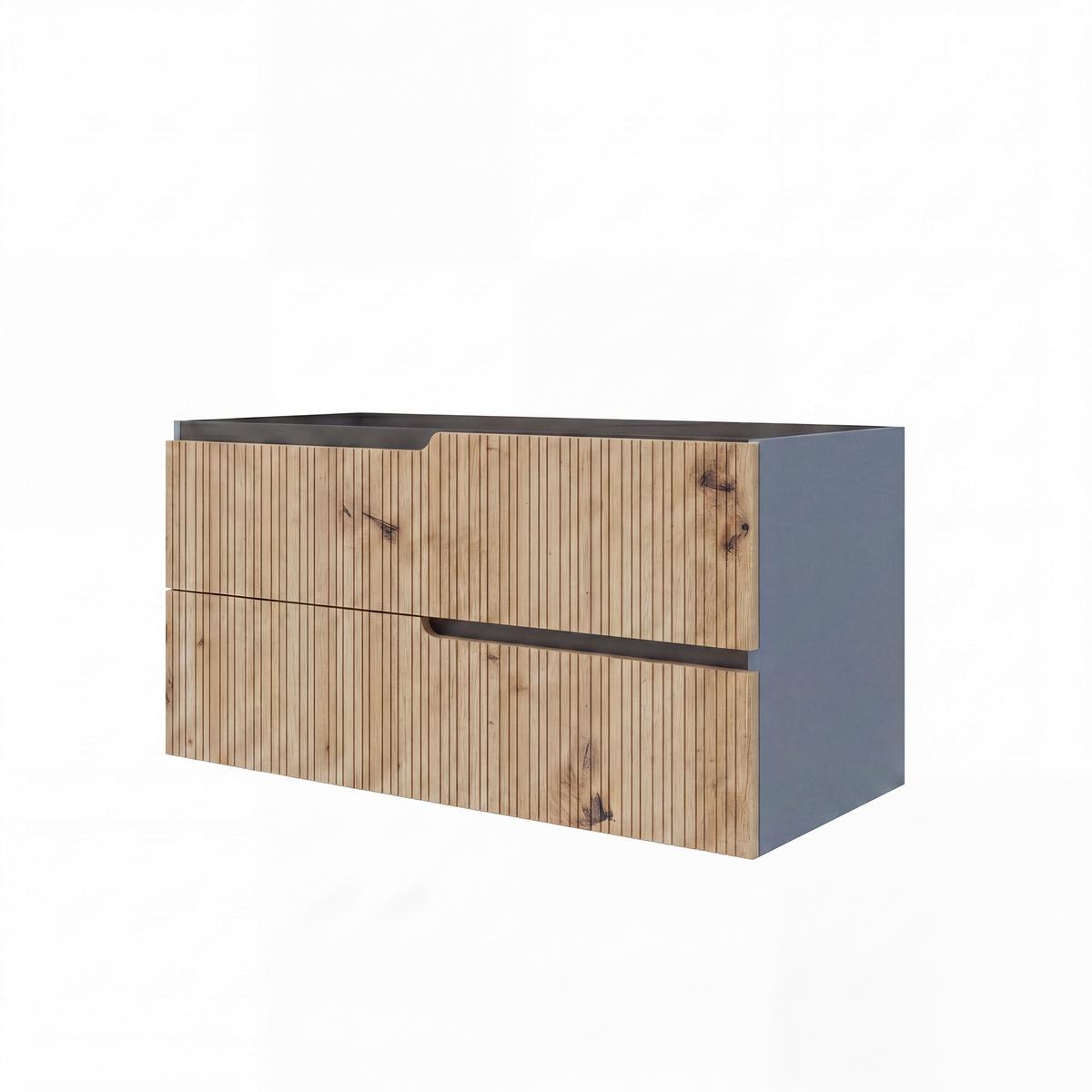 Ormarić Ispod Umivaonika Winter - plava/antracit, Moderno, pločasti materijal (100/51/46cm)