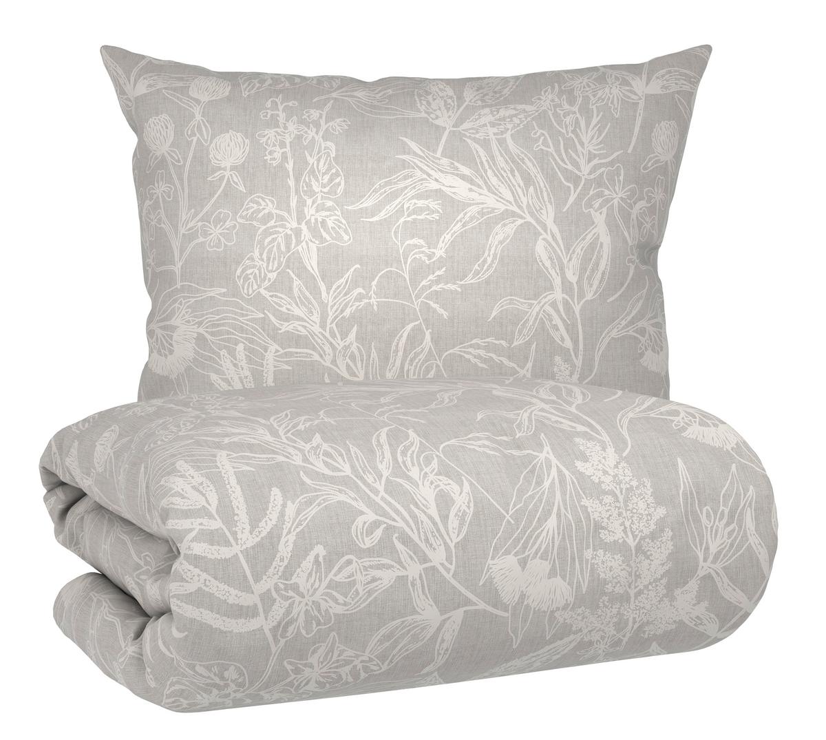 Posteljnina Tylpur, Svetlo Siva, 60/80, 140/200 - svetlo siva, tekstil (200/140/0,1cm) - Mömax
