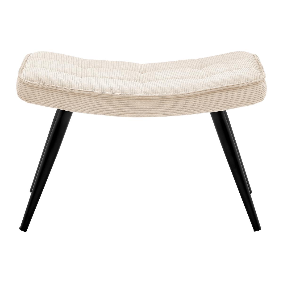 Ülőke Gunvor - bézs, Modern, textil/fa (59,5/39/40cm) - Mömax