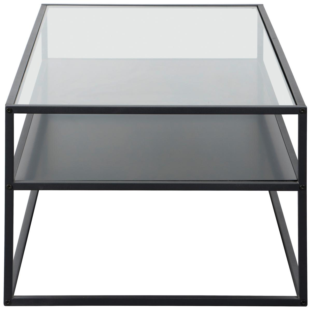 STOLIK KAWOWY JANNIS  -EXKLUSIV- - czarny, Design, materiał drewnopochodny/metal (110/60/43cm) - Boxxx