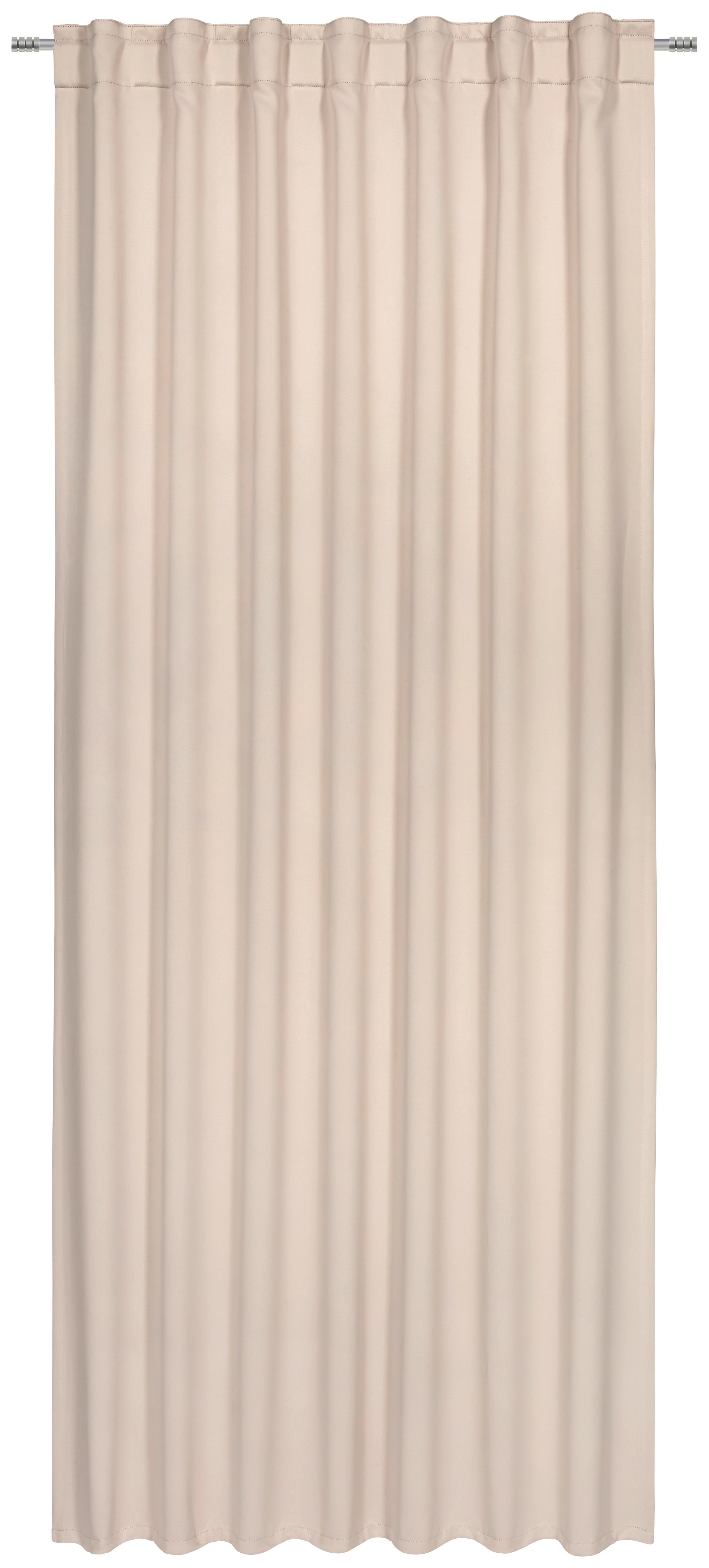 Verdunkelungsvorhang Riccardo ca. 140x245cm - Sandfarben, Modern, Textil (140/245cm) - Premium Living