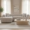ECKSOFA MAGDA - Greige/Beige, MODERN, Holz/Kunststoff (157/270cm) - Bessagi Home