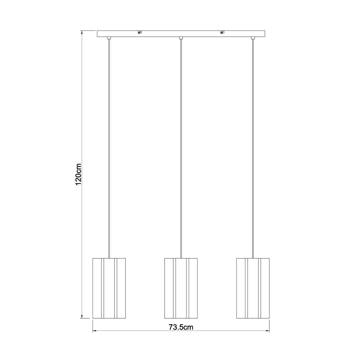 LAMPA WISZĄCA DALMA - beżowy, Trend, tworzywo sztuczne/metal (73.5/15/120cm) - Novel