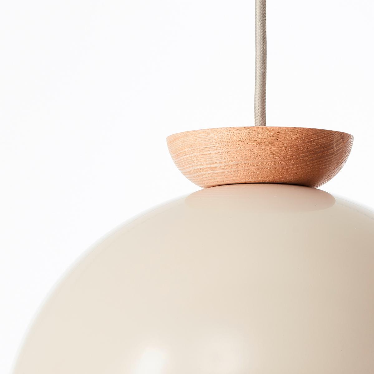 Pendelleuchte Nalam Naturfarben max. 40 Watt - Beige/Naturfarben, Design, Holz/Metall (25/100/100cm) - Brilliant
