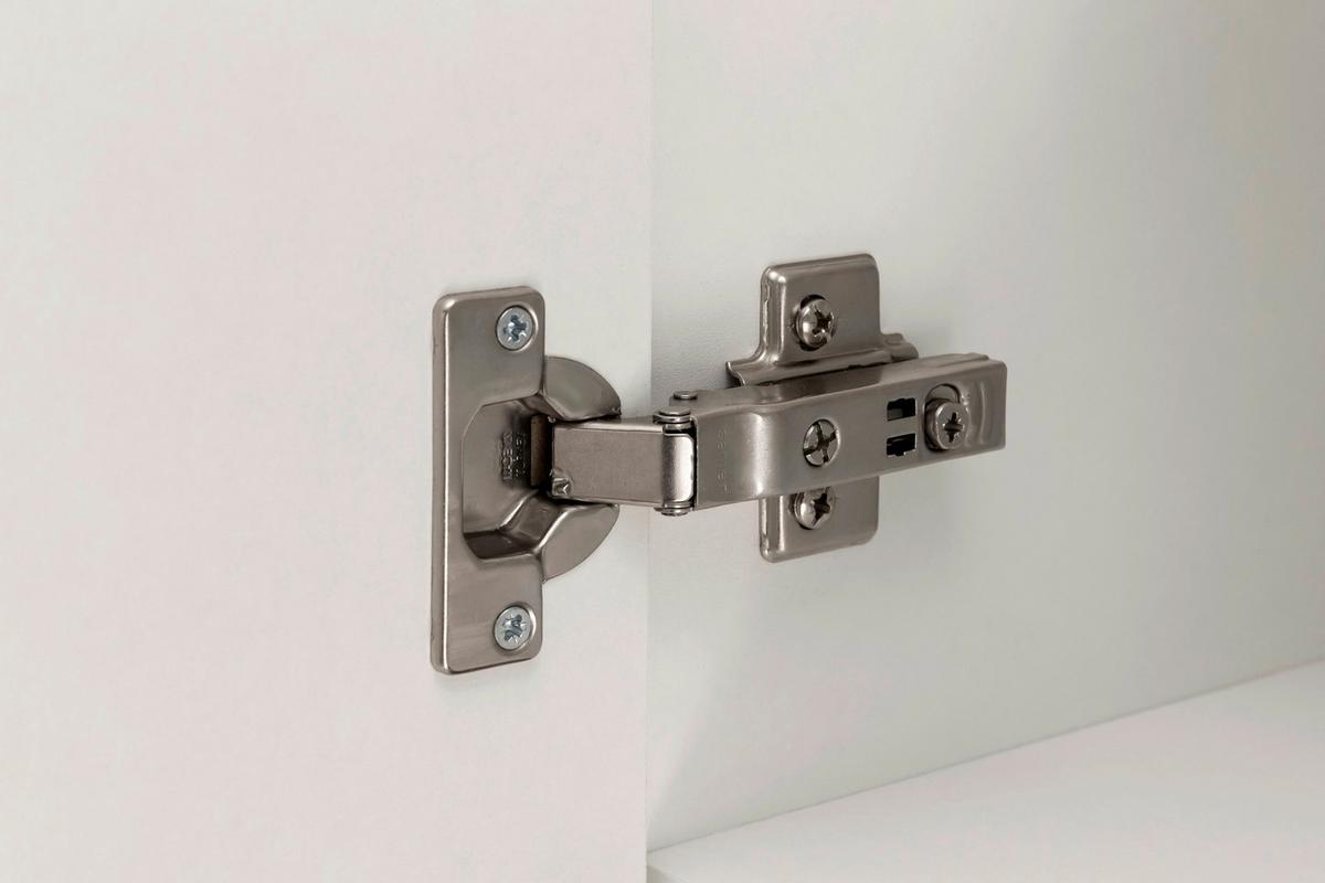 Küchenblock Rom m. Geräten Weiß/Eichefarben - Alufarben/Weiß, MODERN, Holzwerkstoff/Metall (290cm) - Held