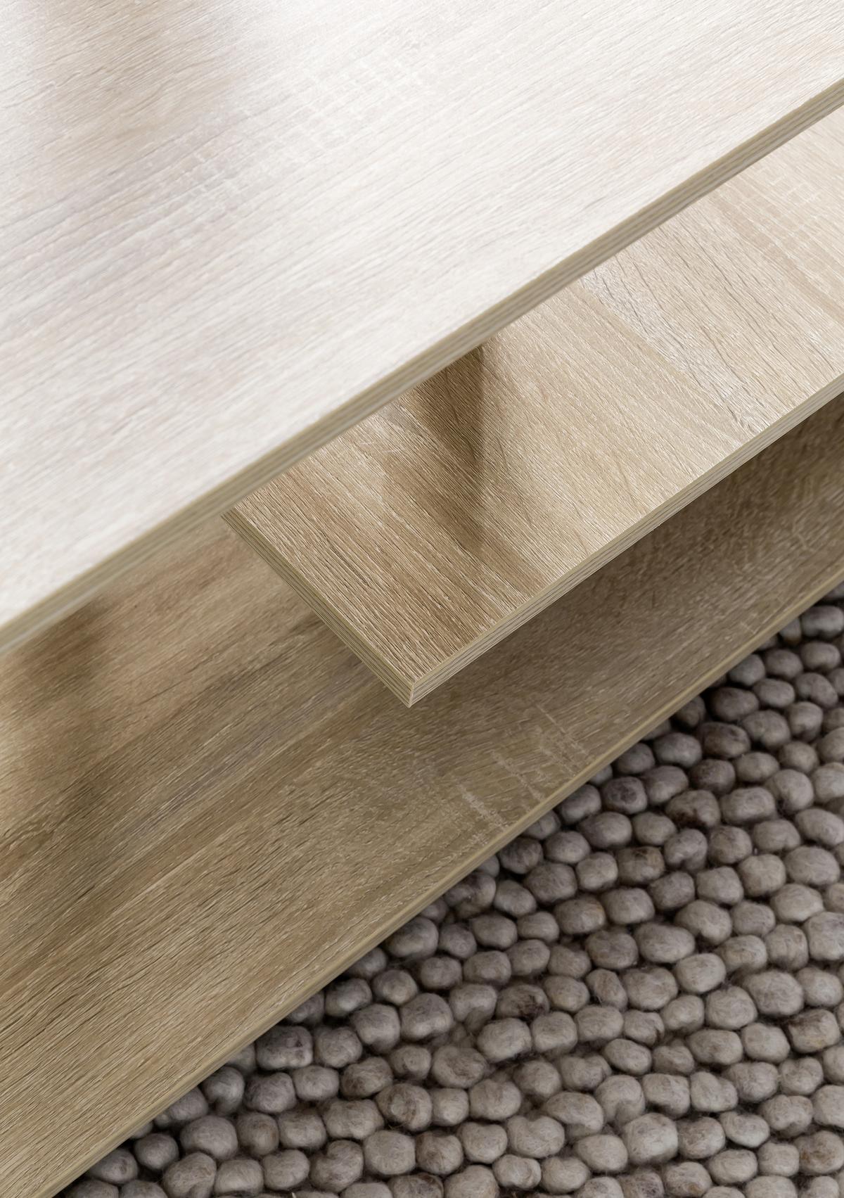 Klubska Miza Wl5.735, Hrast - hrast sonoma, Moderno, umetna masa/leseni material (105/60/48,5cm) - MID.YOU