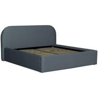 Oblazinjena Postelja Bilbao Storage - siva/črna, Design, tekstil/les (180/200cm) - Mömax