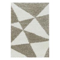 Hochflorteppich Tango Beige ca. 80x150cm - Beige, Design, Textil (80/150cm)