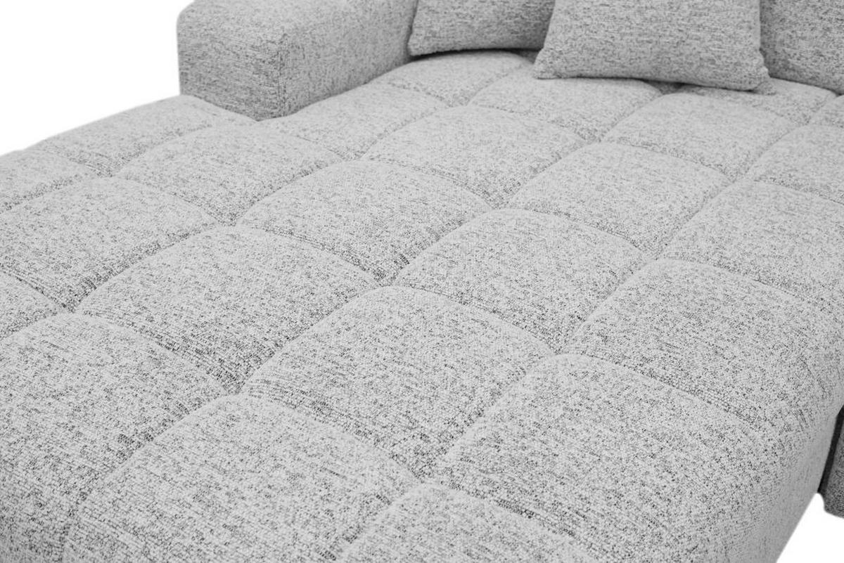 Kutna Garnitura Santorini - siva/crna, Moderno, tekstil (193/291cm) - Premium Living