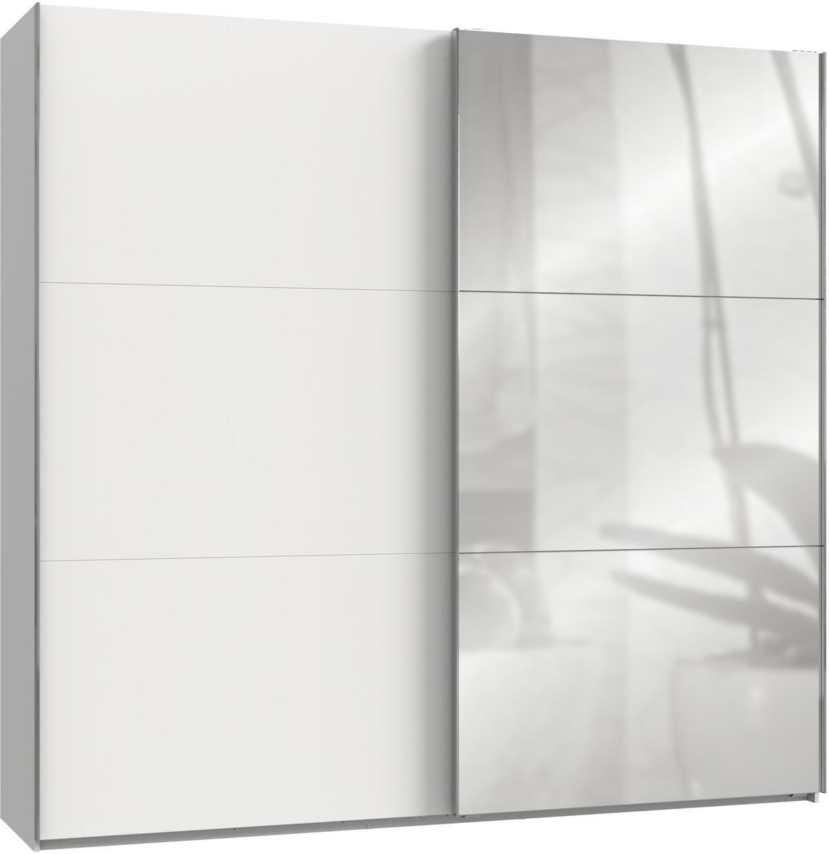 Ormar S Kliznim Vratima Level 36 A - bijela/boje kroma, Moderno, drvni materijal/metal (250/236/65cm) - Modern Living