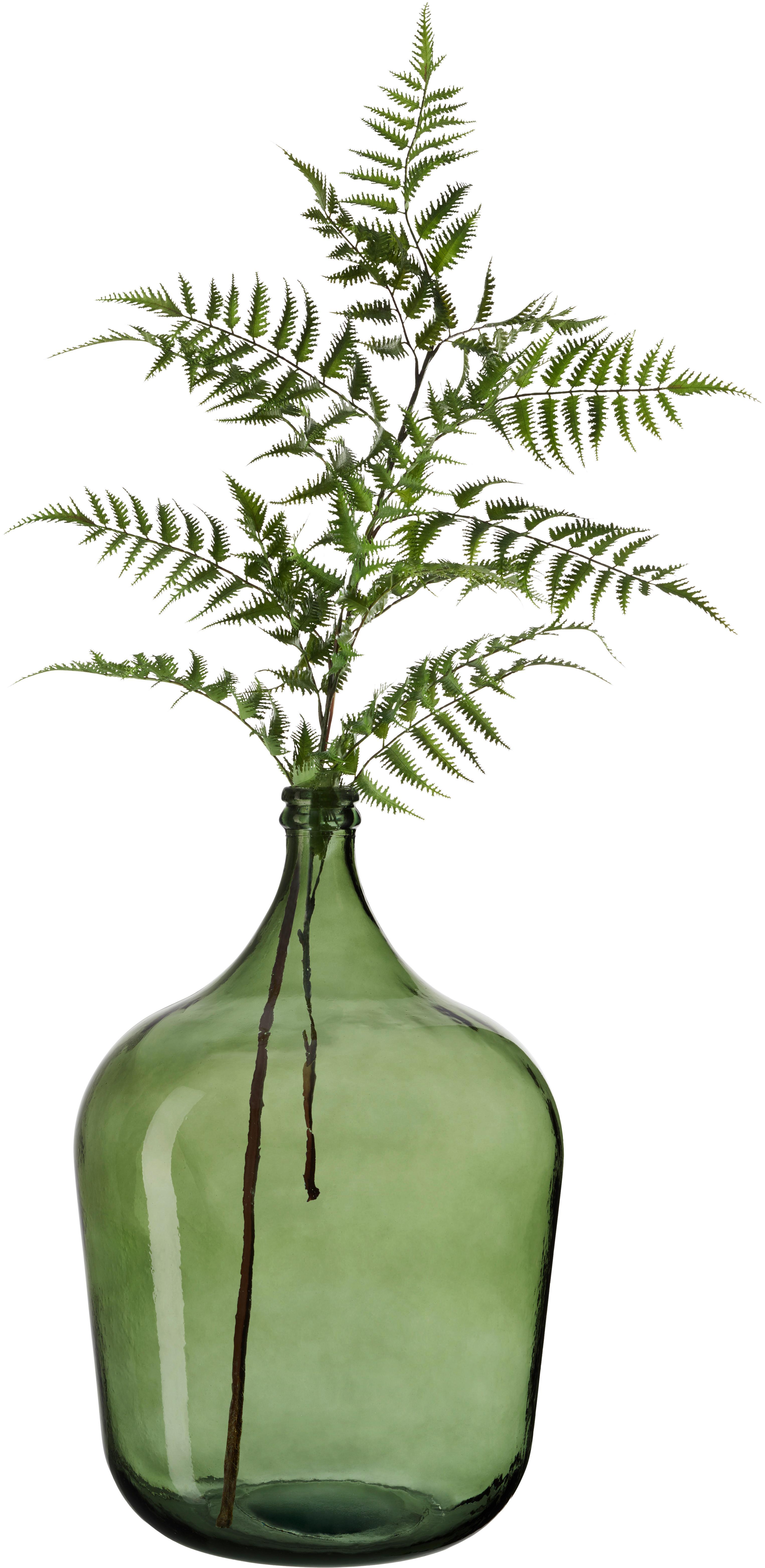 Vaza Garrafa - zelena, steklo (36,5/56cm) - Premium Living