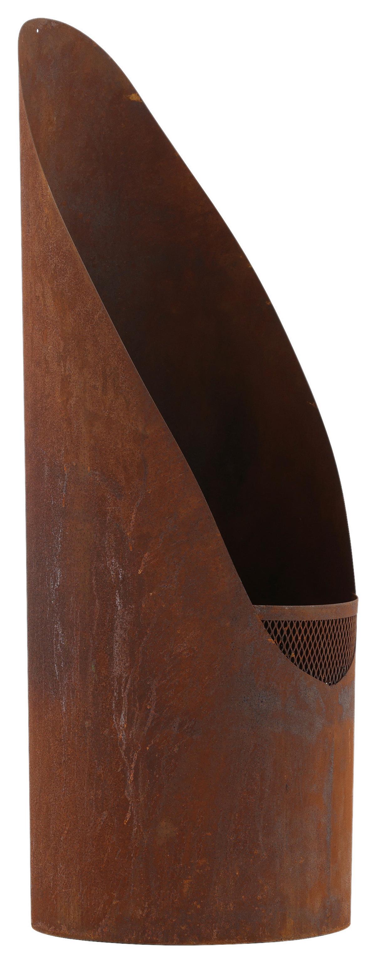 Feuerkorb Bastian ca. 37x100x37 cm Dunkelorange - Dunkelorange, KONVENTIONELL, Metall (37/100/37cm) - Gardenson