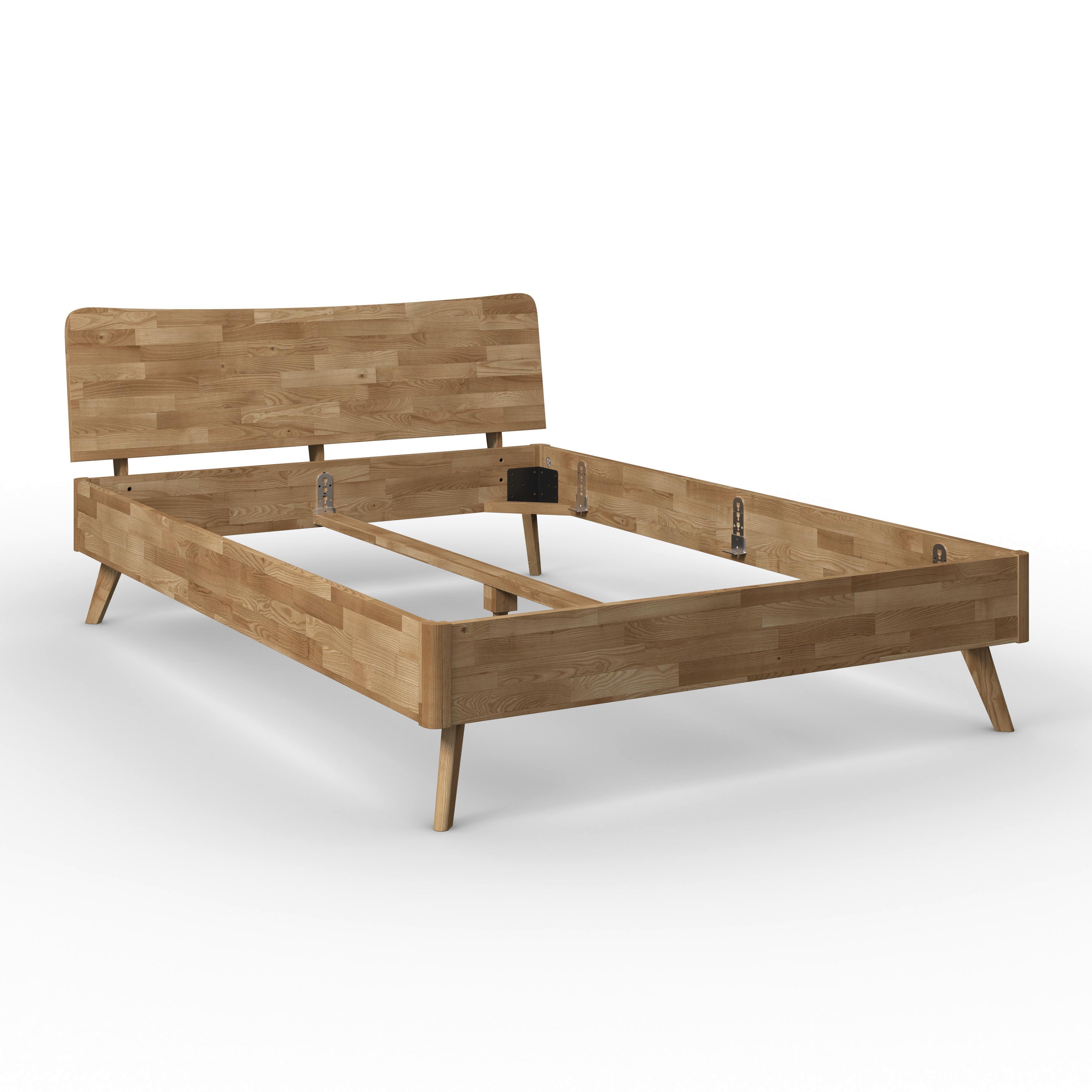 BED DANZIG - Wilde eik, Modern, Hout (140/200cm) - Bessagi Home