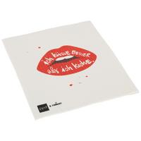 Schwammtuch Peter in Rot/Weiß ca. 20x17cm - Rot/Weiß, Textil (20/17cm)