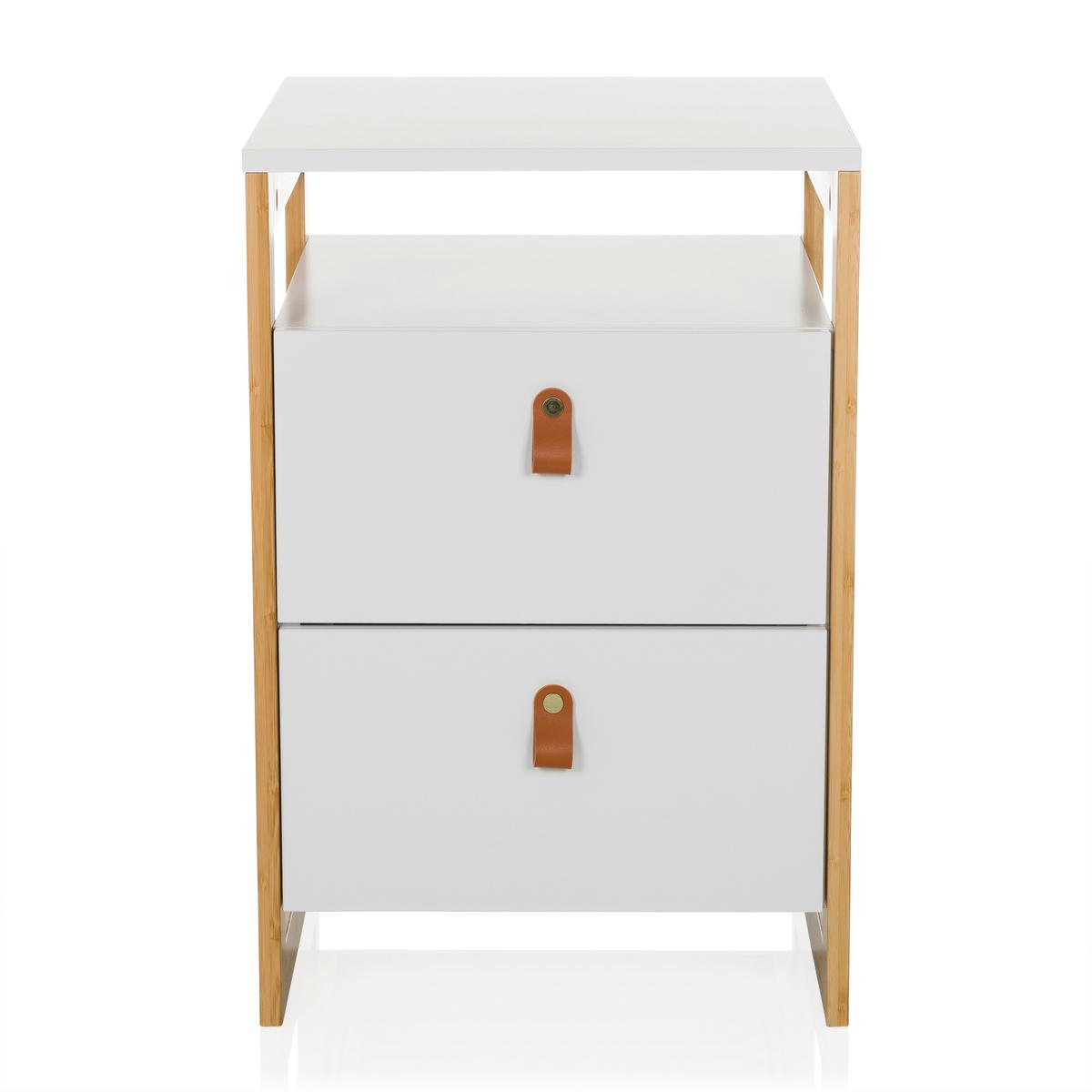 Mizica Tarolo, Bela - svetlo rjava/bela, Moderno, leseni material (40/60/40cm) - MID.YOU