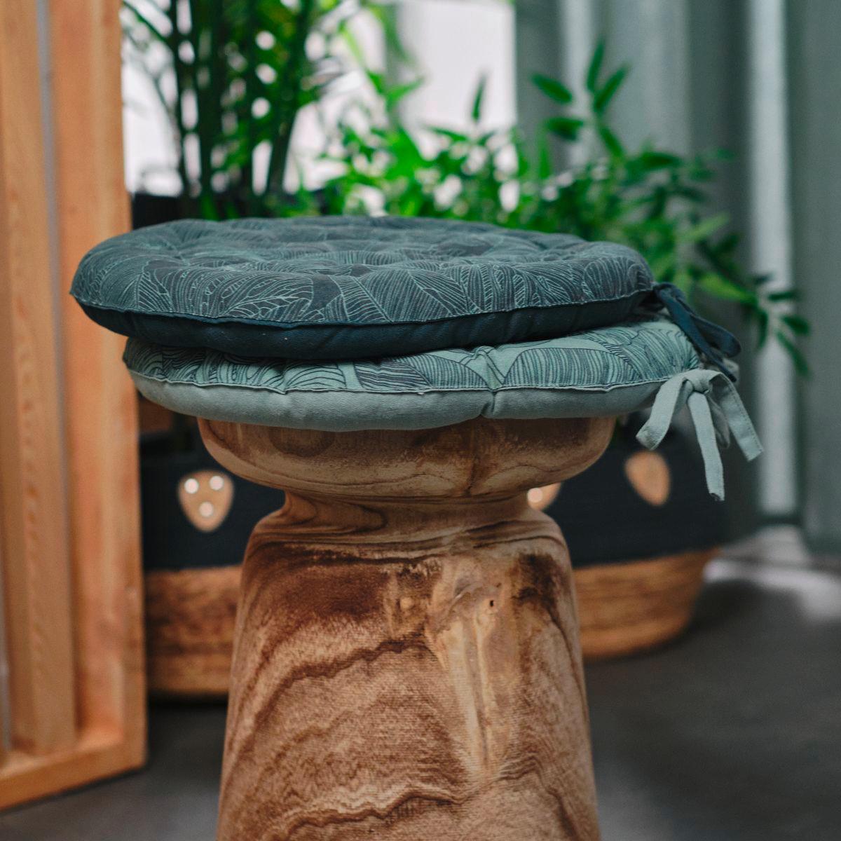 Pernă pentru șezut Magdalena Palma - verde, textil (40/4cm)