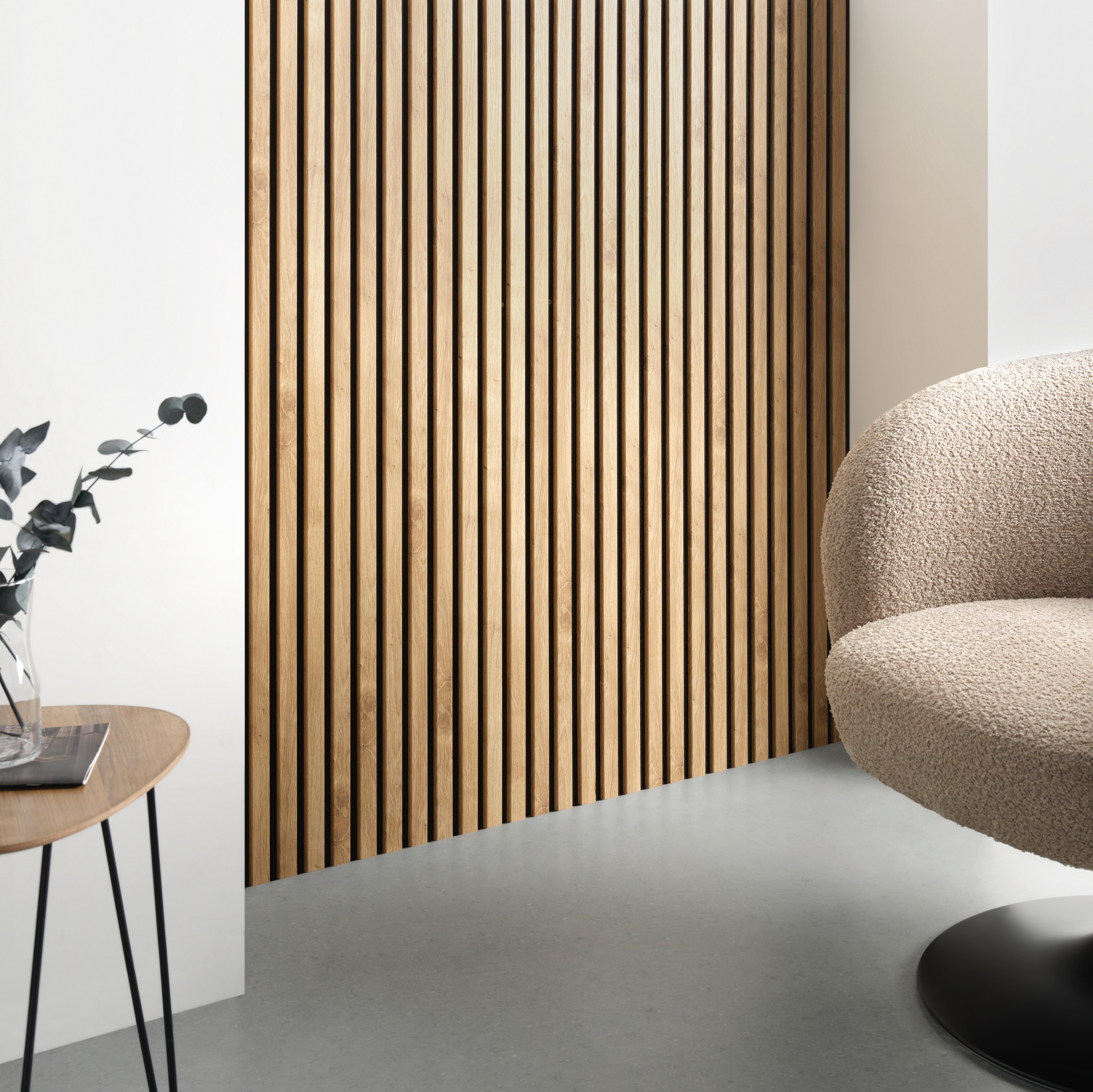 AKUSTIKPANEL LUCIA 2ER-SET -SB- - ekfärgad, Modern, trämaterial/textil (60/120/1,5cm) - Mömax