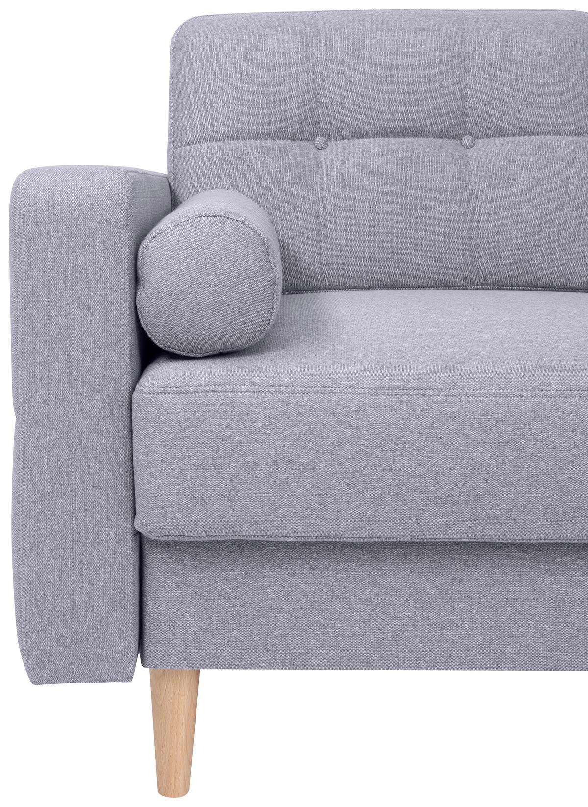 Coltar NORET - gri deschis, Konventionell, textil (242/242cm) - Modern Living