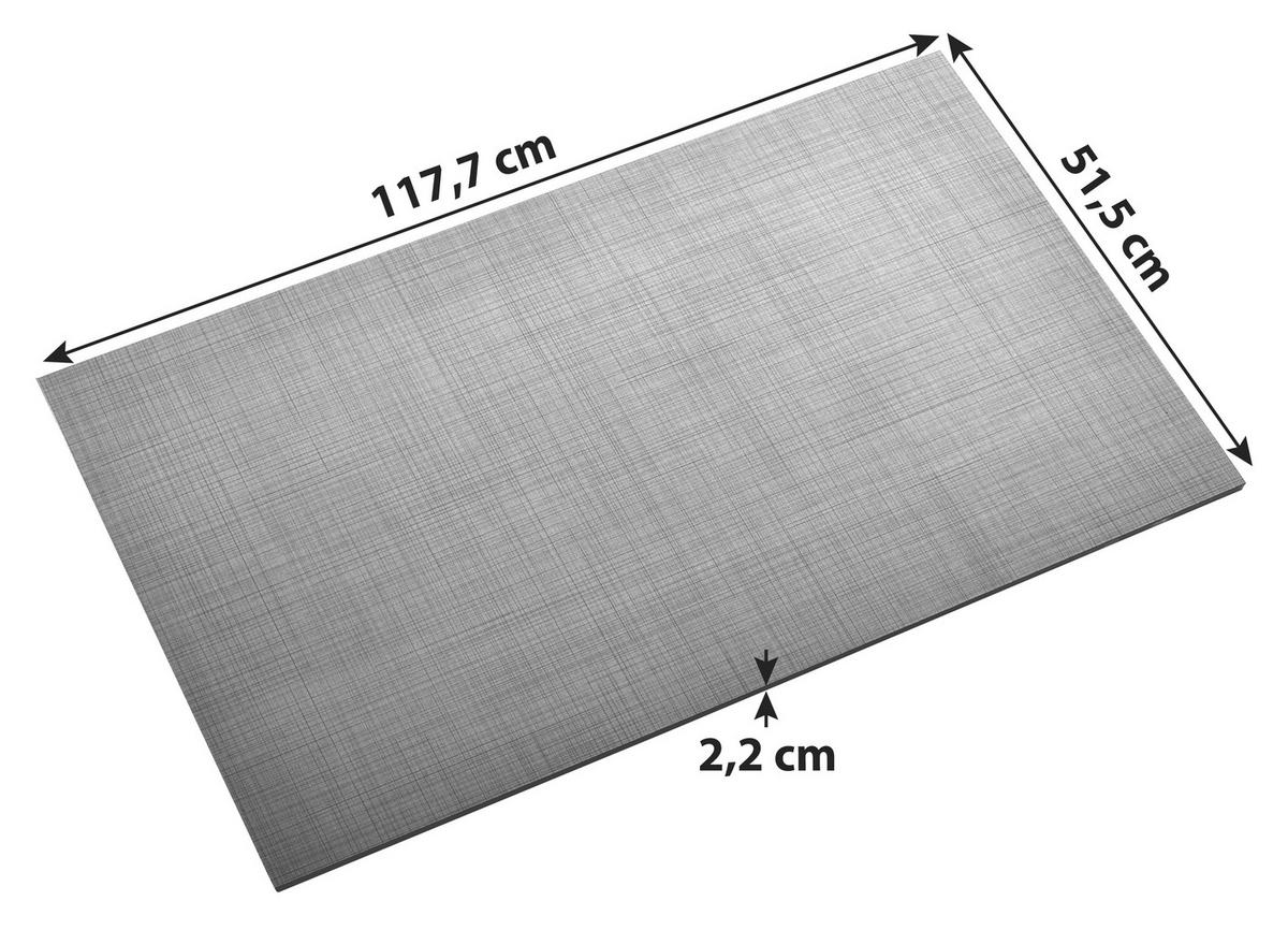 Set Polica Toledo - tamno siva, drvni materijal (117,7/2,2/51,5cm)