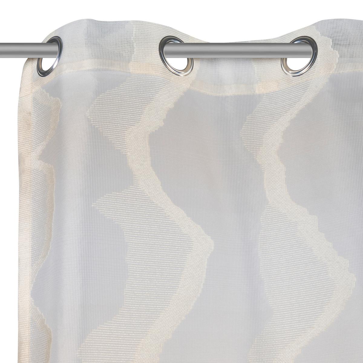 ZASŁONA NA PRZELOTKACH MELLOW - kremowy, Design, tkanina (140/245cm) - Dieter Knoll