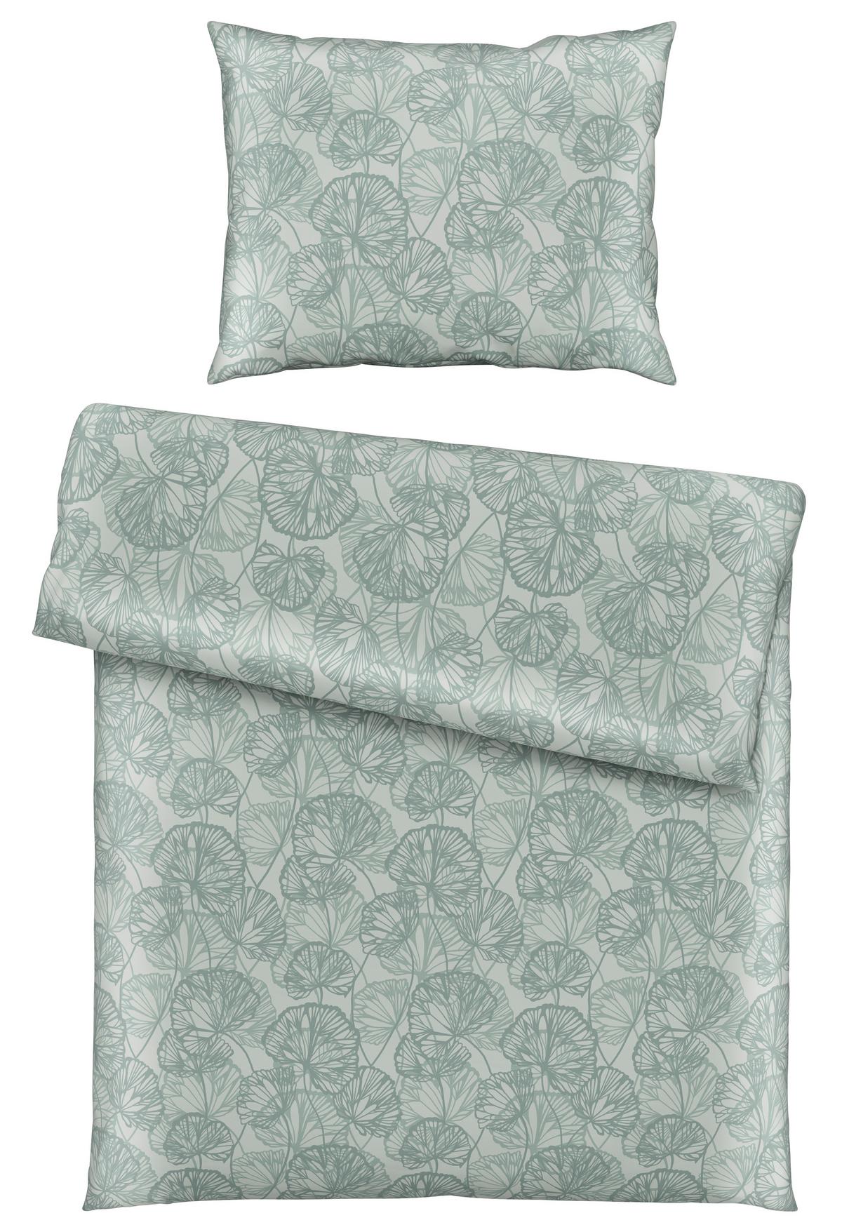 Lenjerie de par Ethens, cca. 140x200/50x70 cm - verde, textil (140/200cm) - Modern Living