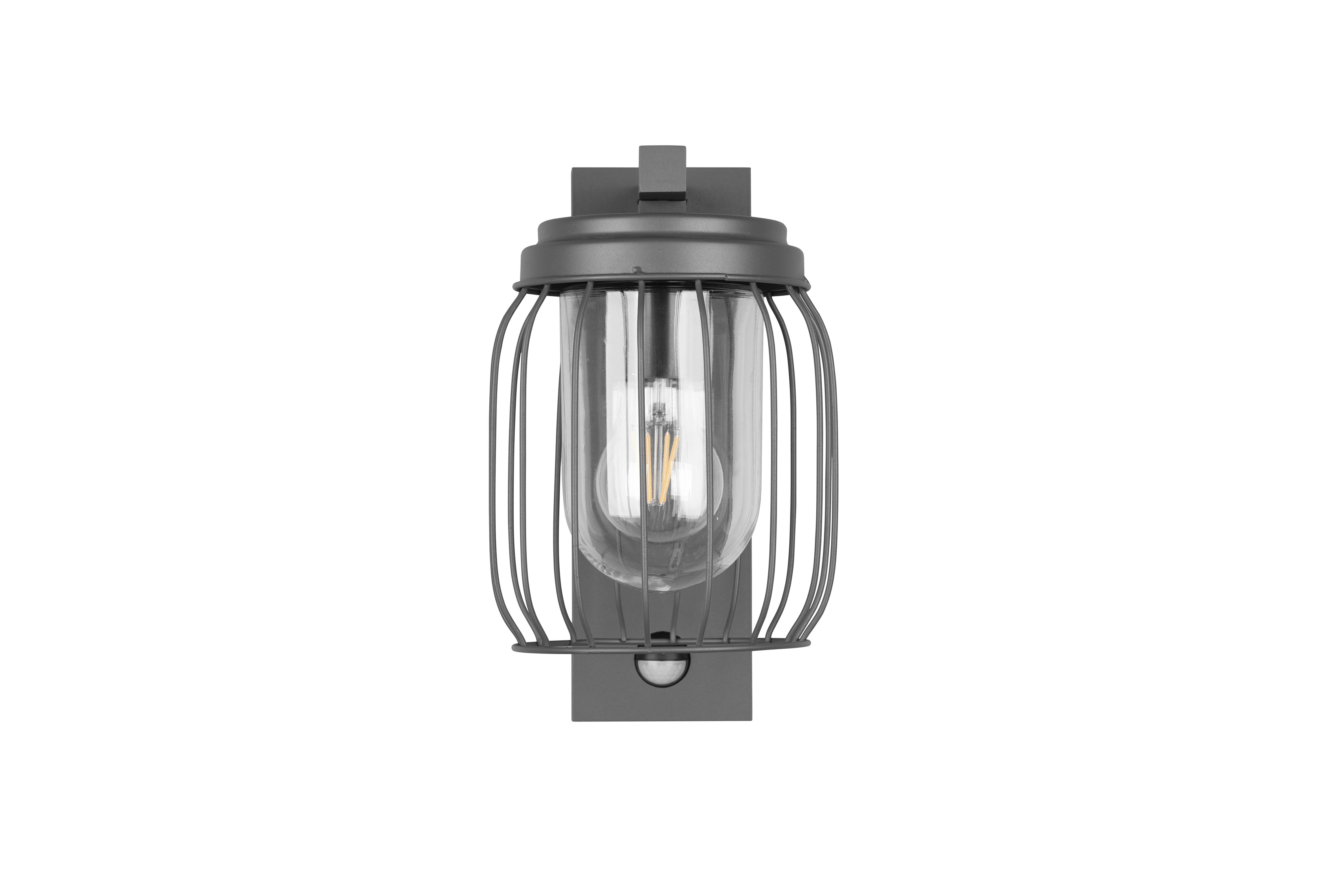 Außenwandleuchte Tuela in Anthrazit max. 40 Watt - Anthrazit, Basics, Metall (28/16,5/23,5cm) - Trio Leuchten