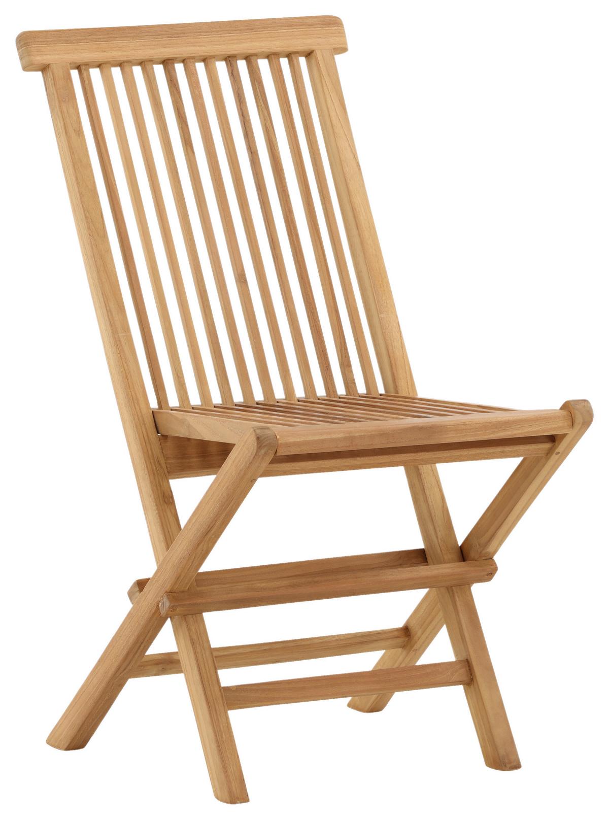 Klappstuhl 2er-Set KENYA - Teakfarben, KONVENTIONELL, Holz (47/89/62cm) - Gardenson