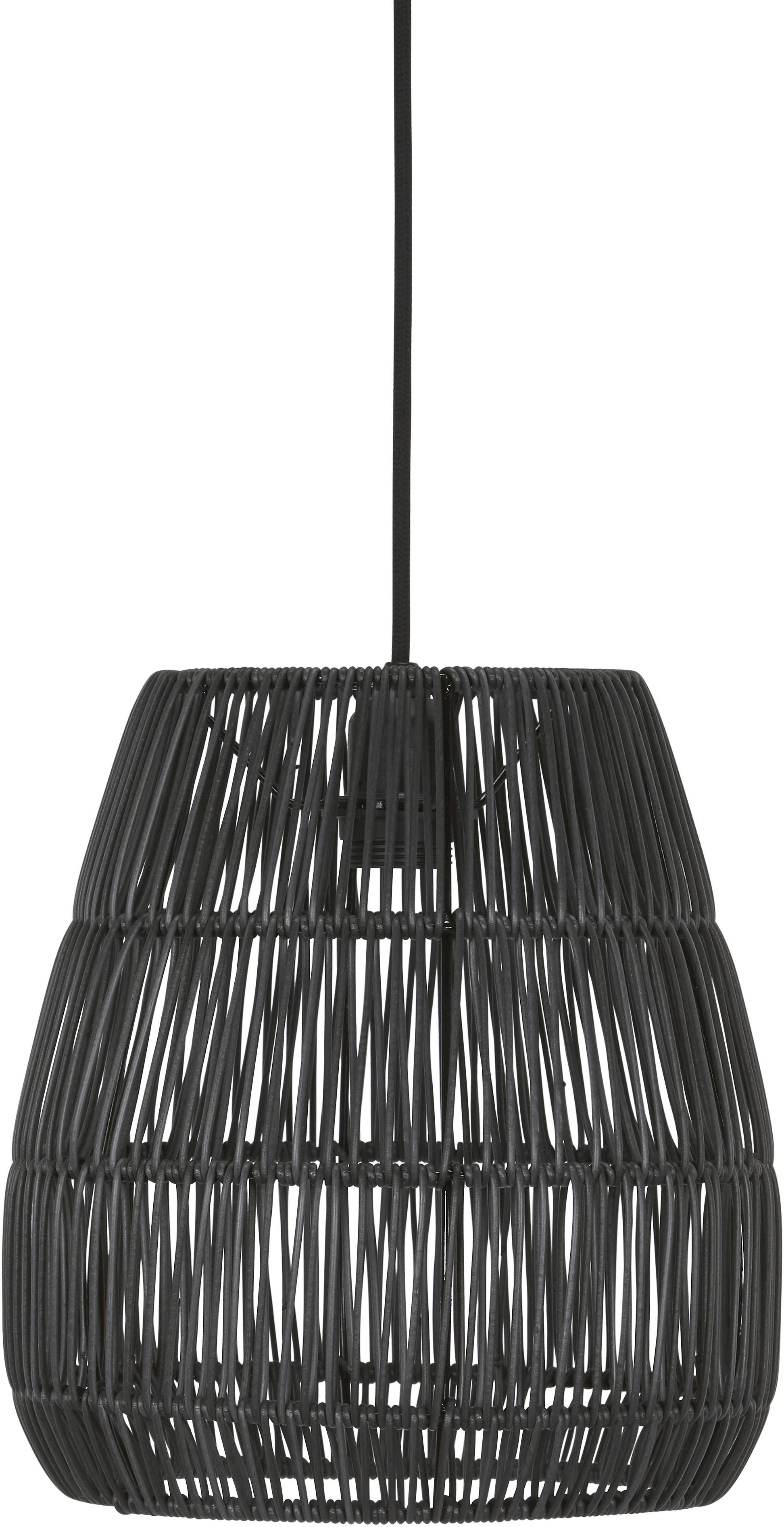 Außenhängeleuchte Saigon Schwarz max. 15 Watt - Schwarz, Basics, Kunststoff (28/28/30cm)