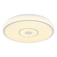 Plafonieră cu LED Nur - alb/opal, Modern, plastic/metal (38/6,5cm) - Mömax
