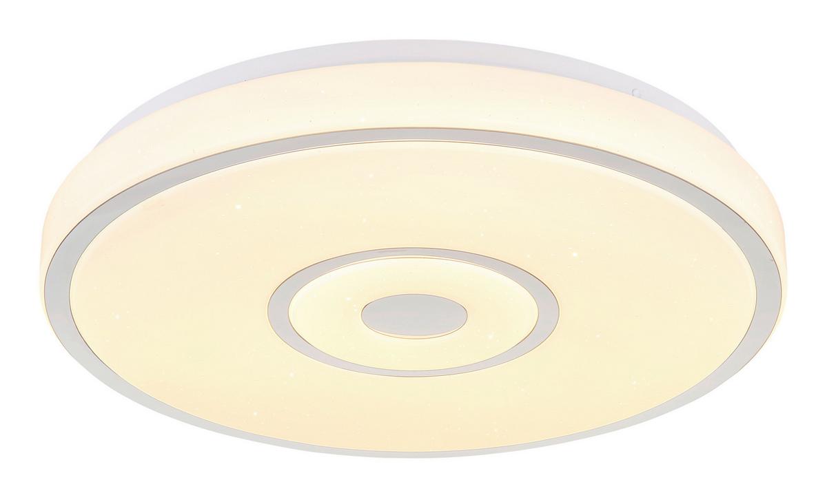 Plafonieră cu LED Nur - alb/opal, Modern, plastic/metal (38/6,5cm) - Mömax