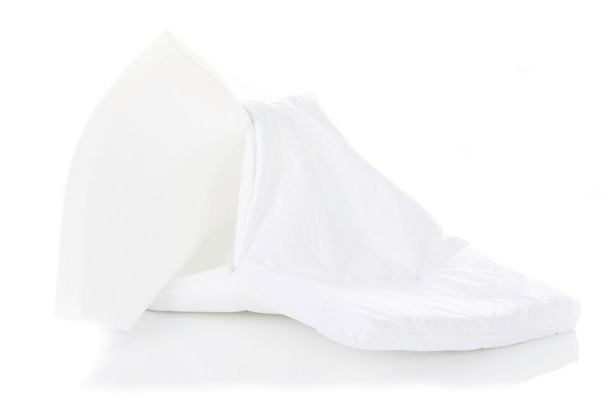MATERAC DO ŁÓŻKA DOSTAWNEGO 555451 NINO - biały, Basics, tkanina (45/90/4,5cm) - Fillikid