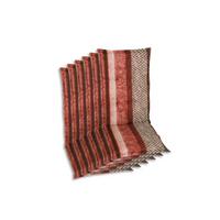 Sesselauflagenset Rot/Schwarz, 6-teilig - Rot/Schwarz, Basics, Textil (50/6/120cm)