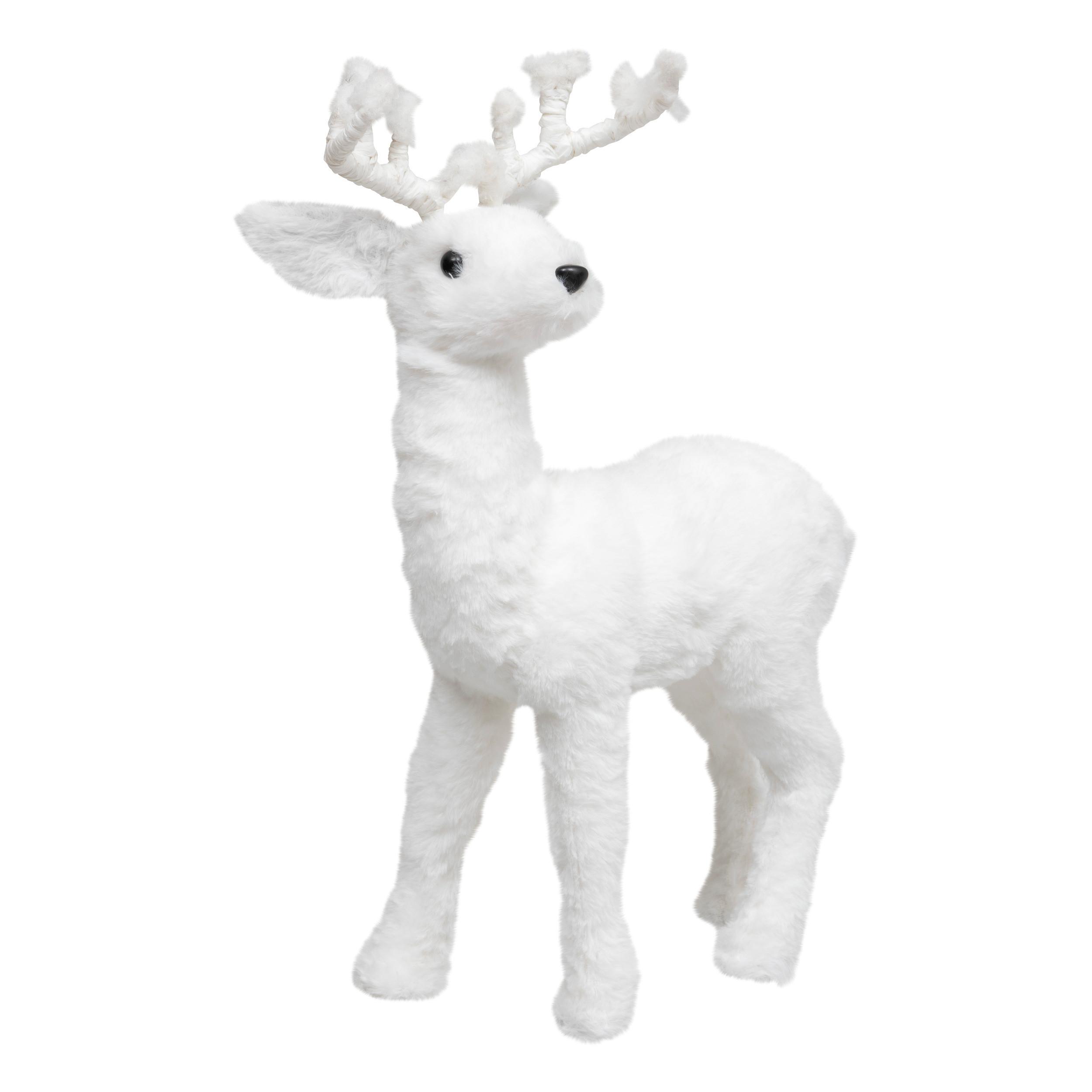 Ukrasna Figura Jelen Sliv - bijela, Basics, plastika (30/11/45cm)