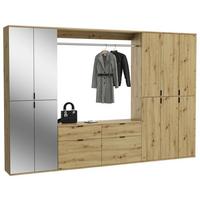 Garderobe Projekt X ca. 273x193 cm Artisan Eiche - KONVENTIONELL, Glas/Holzwerkstoff (273/193/34cm) - MID.YOU